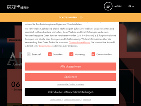 'palast.berlin' screenshot