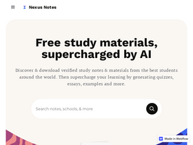 'nexusnotes.com' screenshot
