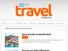 'travelmagazine.rs' screenshot