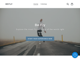 Befly homepage screenshot