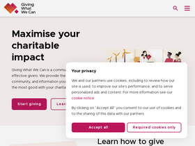 'givingwhatwecan.org' screenshot