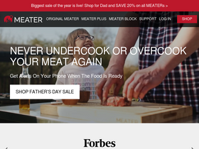 'meater.com' screenshot