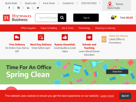 'rymanbusiness.com' screenshot