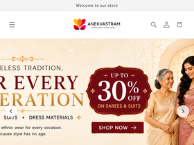 anekvastram.com homepage screenshot