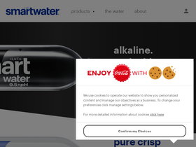 'drinksmartwater.com' screenshot