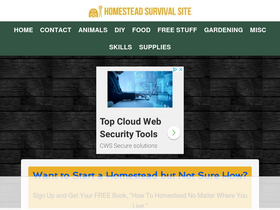 'homesteadsurvivalsite.com' screenshot