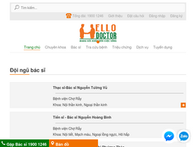 'hellodoctors.vn' screenshot