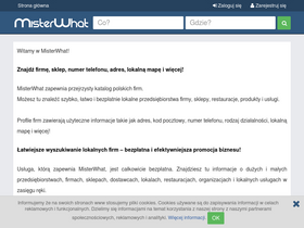 'misterwhat.pl' screenshot