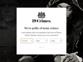 '19crimes.com' screenshot