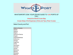 'whatsinport.com' screenshot