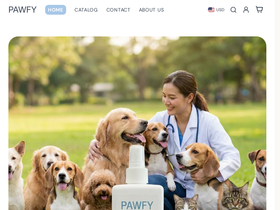 PAWFY homepage screenshot