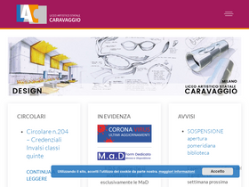 'liceocaravaggio.edu.it' screenshot