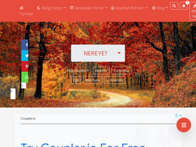 'gezilesiyer.com' screenshot