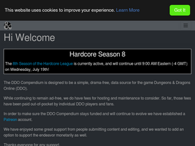 'ddocompendium.com' screenshot