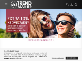 'trendmaker.hu' screenshot