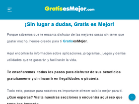 'gratisesmejor.com' screenshot