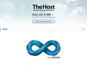 'thehost.com.ua' screenshot