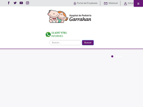 'garrahan.gov.ar' screenshot