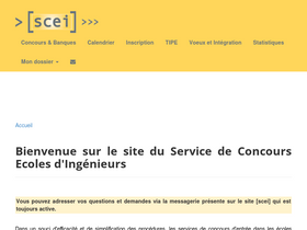 'scei-concours.fr' screenshot