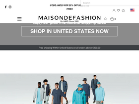 MAISONDEFASHION.COM website screenshot