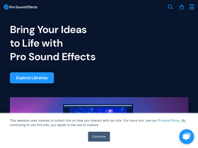 'prosoundeffects.com' screenshot