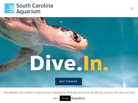 'scaquarium.org' screenshot