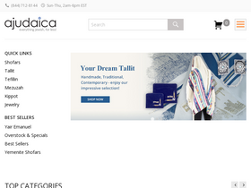 'ajudaica.com' screenshot