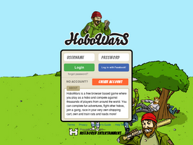 'hobowars.com' screenshot