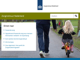 'zorginstituutnederland.nl' screenshot