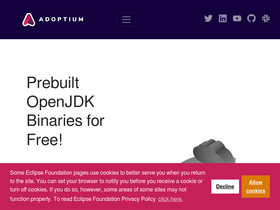 'adoptopenjdk.net' screenshot