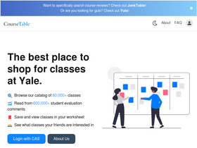 'coursetable.com' screenshot