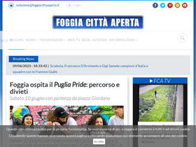'foggiacittaaperta.it' screenshot