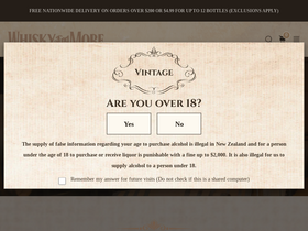 'whiskyandmore.co.nz' screenshot