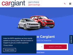 'cargiant.co.uk' screenshot