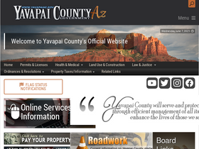 'yavapaiaz.gov' screenshot