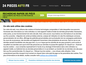 '24piecesauto.fr' screenshot