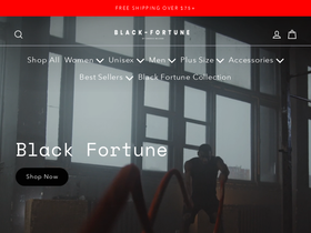 blackfortuneshop.com homepage screenshot