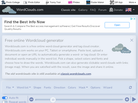 'wordclouds.com' screenshot