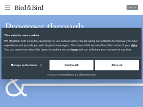 'twobirds.com' screenshot