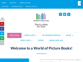 'childrenslibrarylady.com' screenshot