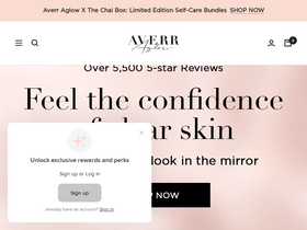 'averraglow.com' screenshot