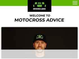'motocrossadvice.com' screenshot