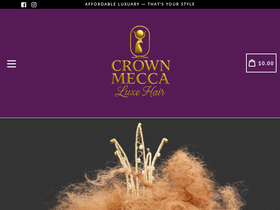 Crown Mecca Luxe website screenshot