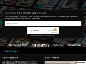 'interiorai.com' screenshot