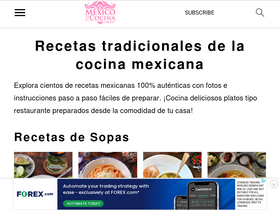 'mexicoenmicocina.com' screenshot