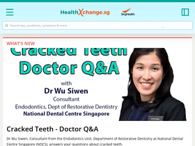 'healthxchange.sg' screenshot