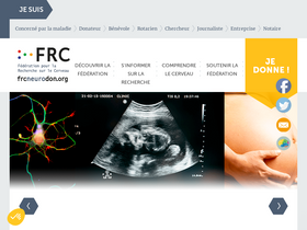 'frcneurodon.org' screenshot
