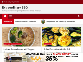 'extraordinarybbq.com' screenshot