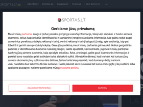 'sportas.lt' screenshot