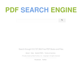 'pdfsearchengine.net' screenshot